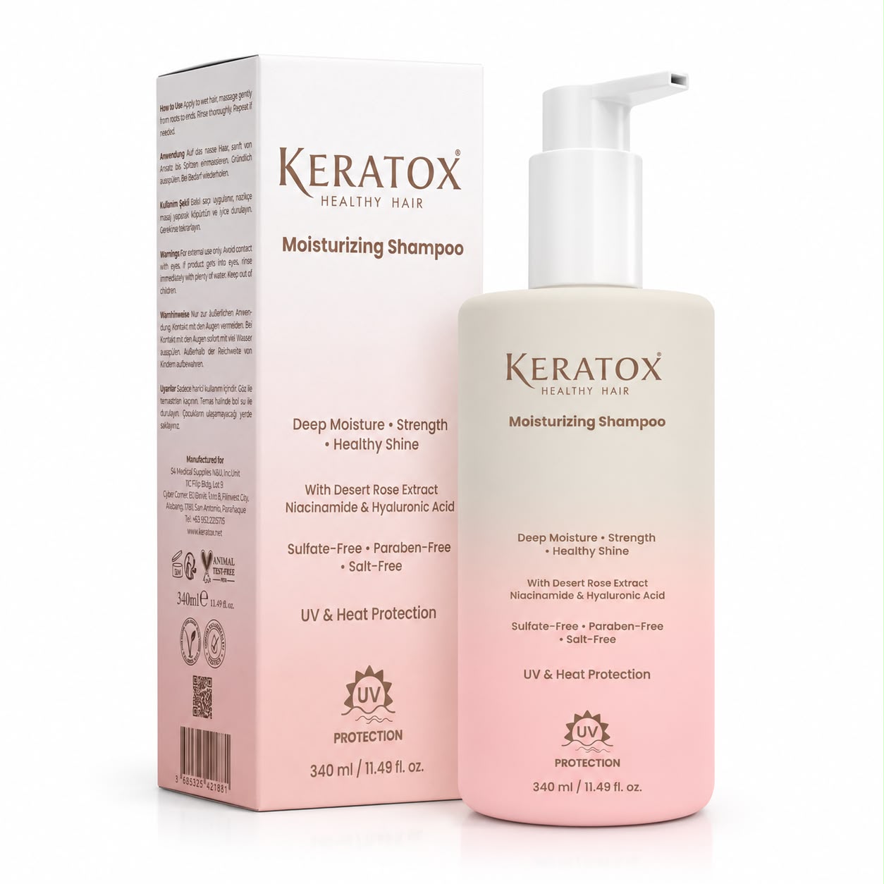 Keratox Moisturizing Shampoo – 340ml